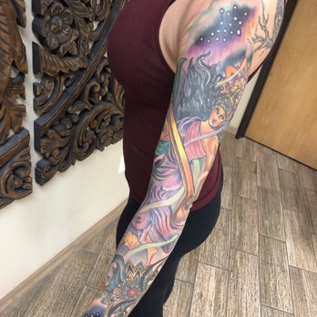 White Lotus Custom Tattoo - Tattoo by Kyle Thomas - Piercing Near Me - Centennial, Colorado