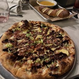 Pizza with Brussels sprouts