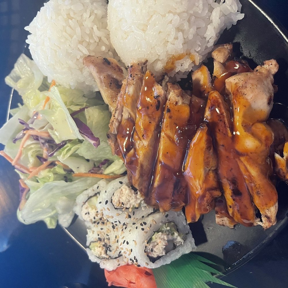 Happy Bento - Lunch special. Chicken Teriyaki & California Roll - Sushi Bars Near Me - Puyallup, Washington