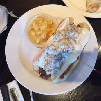 Cheddar's Scratch Kitchen - Cheese steak sandwich with Mac n cheese - Comfort Food Near Me - Beckley, West Virginia