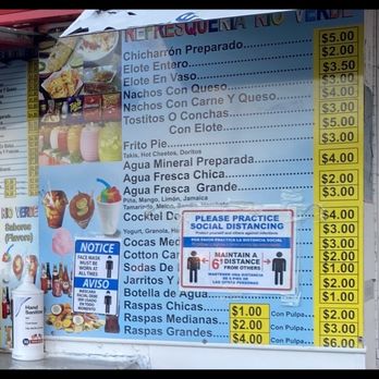 Refresqueria Rio Verde - Menu and pricing   Menu y sus precios - Food Trucks Near Me - Houston, Texas