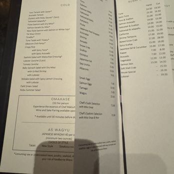 Nobu - Sushi Bars Near Me - Atlantic City, New Jersey