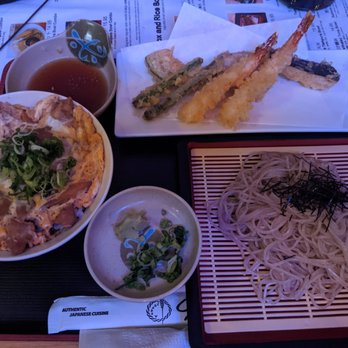 Ichimi Ann - Oyakodon combo with cold soba + small tempura - Japanese Near Me - Torrance, California