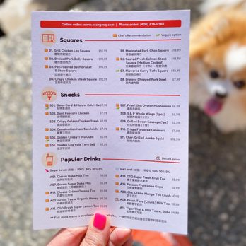 Orange Square - Pre-order online or in-person. No phone orders during the soft opening. - Taiwanese Near Me - Santa Clara, California Orange Square - Pre-order online or in-person. No phone orders during the soft opening. - Taiwanese Near Me - Santa Clara, California