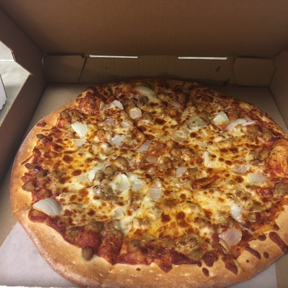 Capone's Pizza - Large sausage and onion - Pizza Near Me - Anchorage, Alaska Capone's Pizza - Large sausage and onion - Pizza Near Me - Anchorage, Alaska
