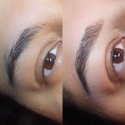 Bonafide Bare Beauty - Before and after... look at the definition! My brows could cut glass