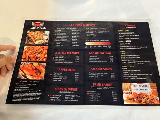 Menu photo 7 Bag O Crab Portland, OR