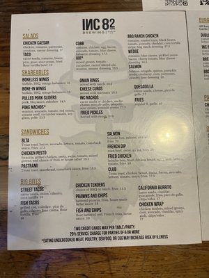 Menu photo 6 INC 82 Brewing Dublin, CA Menu photo 6 INC 82 Brewing Dublin, CA