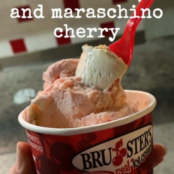 Bruster's Real Ice Cream - 3-scoop cup of Graham Central Station, NY Cheesecake, and (Maraschino) Cherry - Ice Cream & Frozen Yogurt Near Me - Orange, California Bruster's Real Ice Cream - 3-scoop cup of Graham Central Station, NY Cheesecake, and (Maraschino) Cherry - Ice Cream & Frozen Yogurt Near Me - Orange, California