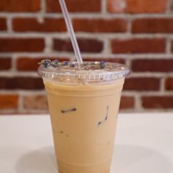 Due South Coffee Roasters - Lavender Rhubarb Latte @tiffhuangry