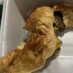 Not even warm and had onions which My daughter didn't want and they forgot her fries on purpose, shame on them fr