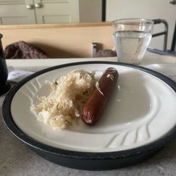 Marquis Vermont Hills - Lunch? Keep in mind they knew I was vegan and this is a real hotdog.
