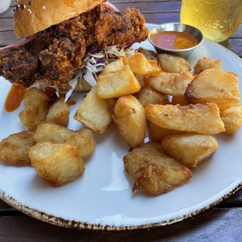 peasants FEAST - Solvang Hot Chicken and crispy potatoes - American Near Me - Solvang, California