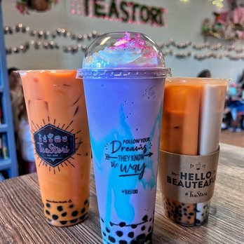 TeaStori - two drinks on a table - Desserts Near Me - Gainesville, Florida TeaStori - two drinks on a table - Desserts Near Me - Gainesville, Florida