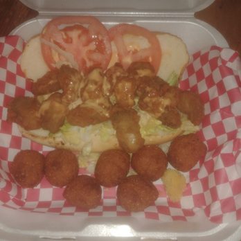 Shore Thing Fresh Seafood - Oyster Poboy hush puppies - Seafood Near Me - Savannah, Georgia Shore Thing Fresh Seafood - Oyster Poboy hush puppies - Seafood Near Me - Savannah, Georgia