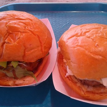 Kenji Burger - Kenji Burger (left), Truffle Burger (right) - Burgers Near Me - Kapaa, Hawaii