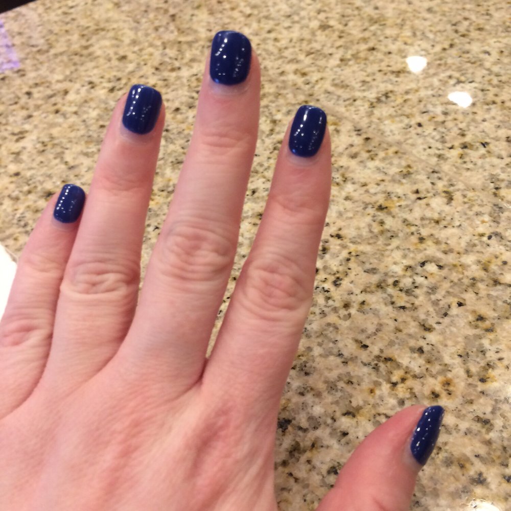 Lorene Nails and Spa - Blue gel nails from a few weeks ago! I got so so so many compliments for this nail polish. Now I wish I had written down its name... - Nail Salons Near Me - Ann Arbor, Michigan Lorene Nails and Spa - Blue gel nails from a few weeks ago! I got so so so many compliments for this nail polish. Now I wish I had written down its name... - Nail Salons Near Me - Ann Arbor, Michigan