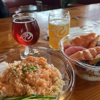 Fremont Bowl - Volcano Don and Chirashi Bowl, went to Fremont Brewery down the street to eat our meal with some beer - Japanese Near Me - Seattle, Washington Fremont Bowl - Volcano Don and Chirashi Bowl, went to Fremont Brewery down the street to eat our meal with some beer - Japanese Near Me - Seattle, Washington