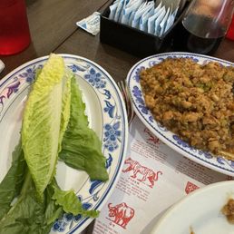 Chicken lettuce wraps Chicken lettuce wraps