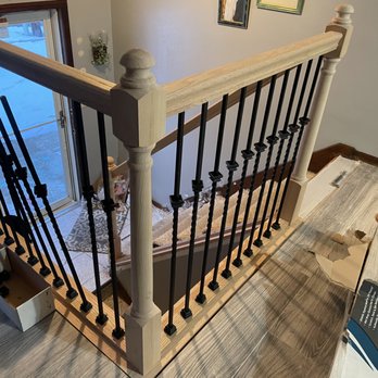 Quality Painting & Remodeling - a staircase railing - Painters Near Me Quality Painting & Remodeling - a staircase railing - Painters Near Me