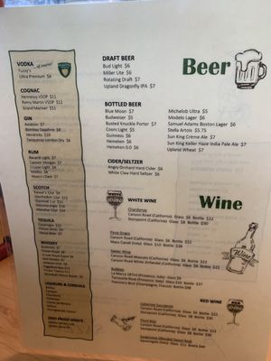 Menu photo 3 Fuzzy's The 15th Club Jeffersonville, IN