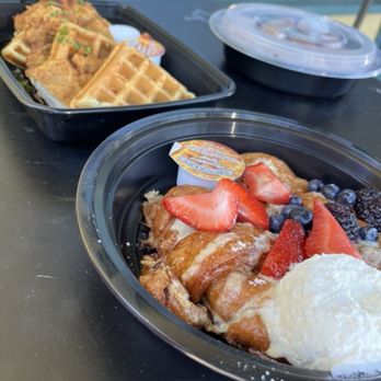 Bloom - Chicken and Waffles and Croissant French Toast - American Near Me - Santa Clara, California Bloom - Chicken and Waffles and Croissant French Toast - American Near Me - Santa Clara, California