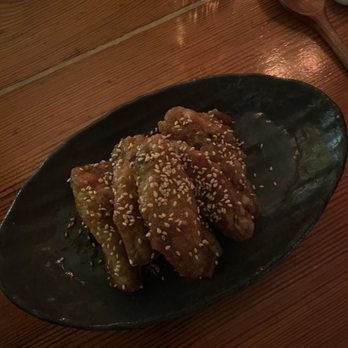 Danji - SOY HONEY GARLIC CHICKEN WINGS  D'artagnan organic chicken with creamy onion dip - Korean Near Me - New York, New York