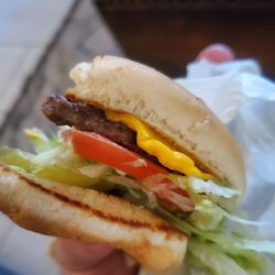 Root Beer King - The thinnest patty I have ever received.  The tomato is thicker