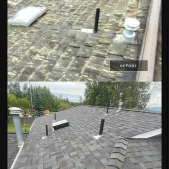Holland Roofing - My roof before and after and the old and new skylight - Roofing Near Me - Anchorage, Alaska Holland Roofing - My roof before and after and the old and new skylight - Roofing Near Me - Anchorage, Alaska