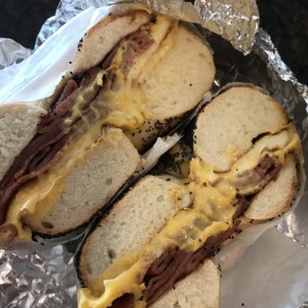 Bob's Bagels - Taylor Ham Egg and Cheese on a poppy seed bagel - Bagels Near Me - Lyndhurst, New Jersey