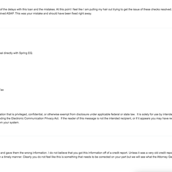Legacy Lending USA - Emails to The broker about wrong numbers sent to the lender. Wrong checks issued and disappointment. He takes no responsibility. - Mortgage Lenders Near Me - Tempe, Arizona Legacy Lending USA - Emails to The broker about wrong numbers sent to the lender. Wrong checks issued and disappointment. He takes no responsibility. - Mortgage Lenders Near Me - Tempe, Arizona