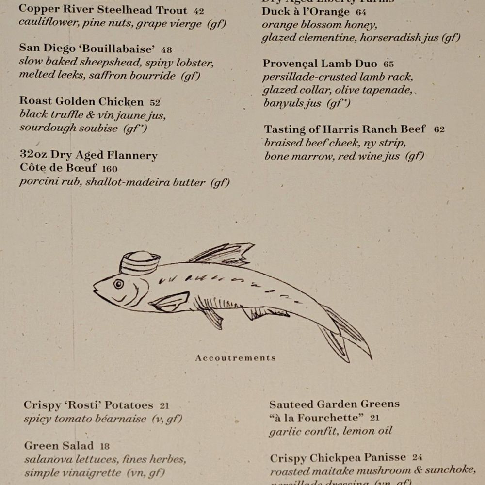 Fleurette - Third menu page - French Near Me - San Diego, California