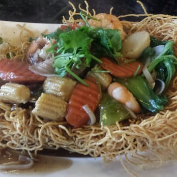 Saigon Noodles - Crispy Noodles with seafood and veggies. Delicious! - Vietnamese Near Me - Baton Rouge, Louisiana Saigon Noodles - Crispy Noodles with seafood and veggies. Delicious! - Vietnamese Near Me - Baton Rouge, Louisiana
