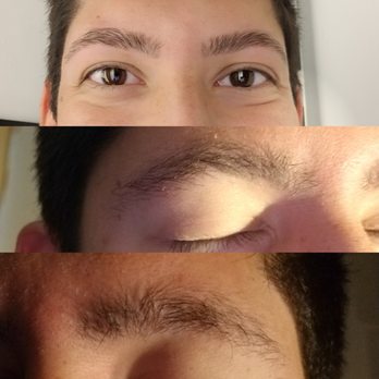 Eyebrows By Arlin - After is the top photo. Before are the two photos below that. - Eyelash Service Near Me - Santa Ana, California