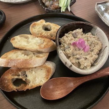 Tomoni - Mackerel salad, more like a tuna salad on toast.. - Japanese Near Me - Woodside, New York