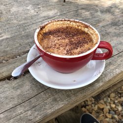 Courthouse Cafe - Large cappuccino with chocolate