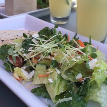 Burger Lounge - Topped with Jicama, corn, pepper, pan seared albacore, watercress. Amazing! - Burgers Near Me - La Jolla, California Burger Lounge - Topped with Jicama, corn, pepper, pan seared albacore, watercress. Amazing! - Burgers Near Me - La Jolla, California