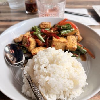 Daughter Thai Kitchen & Bar - Tofu with jasmine rice - Thai Near Me - Denver, Colorado