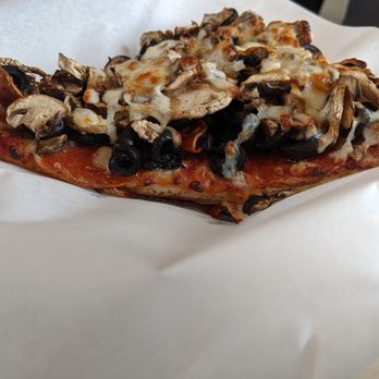 Nik n Willies Pizza of Mammoth - Slice of Cheese Pizza with additional toppings of Pepperoni, Olives and Mushrooms. $0.75 each additional toppings. 5/5. - Pizza Near Me - Mammoth Lakes, California Nik n Willies Pizza of Mammoth - Slice of Cheese Pizza with additional toppings of Pepperoni, Olives and Mushrooms. $0.75 each additional toppings. 5/5. - Pizza Near Me - Mammoth Lakes, California