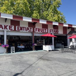 Exterior outside entrance of Lake Entiat Fruit Stand - Entiat, Washington Exterior outside entrance of Lake Entiat Fruit Stand - Entiat, Washington