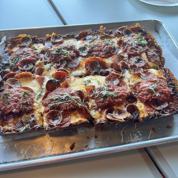 Sam’s Square Pie - Bitchin Camaro -perfection in Detroit Style Pizza! - Pizza Near Me - Indianapolis, Indiana Sam’s Square Pie - Bitchin Camaro -perfection in Detroit Style Pizza! - Pizza Near Me - Indianapolis, Indiana