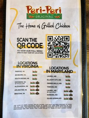 Menu photo 4 Peri Peri Original South Riding, VA