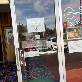Burney Bowl - the front door of a restaurant - Bowling Near Me - Burney, California Burney Bowl - the front door of a restaurant - Bowling Near Me - Burney, California