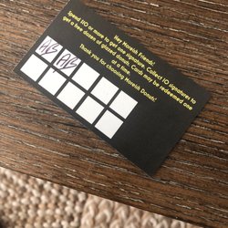 Moreish Donuts - Points cards!!! You get a free doughnut at 10 signatures