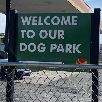 Love's Travel Stop - a welcome to our dog park sign - Gas Stations Near Me - Eufaula, Oklahoma