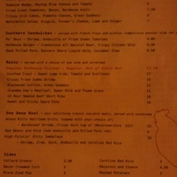 Peaches HotHouse - Menu 6/25/11 - Southern Near Me - Brooklyn, New York Peaches HotHouse - Menu 6/25/11 - Southern Near Me - Brooklyn, New York
