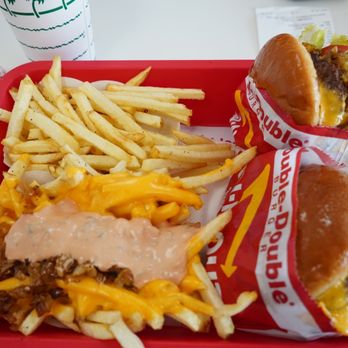 In-N-Out Burger - Two Double- Double Burger Animal style with Animal style fries - Burgers Near Me - Orem, Utah In-N-Out Burger - Two Double- Double Burger Animal style with Animal style fries - Burgers Near Me - Orem, Utah