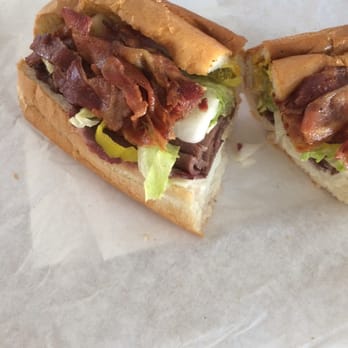 TJs Subs - Roast beef, bacon, cheese with the fillings - Sandwiches Near Me - Glendora, California TJs Subs - Roast beef, bacon, cheese with the fillings - Sandwiches Near Me - Glendora, California