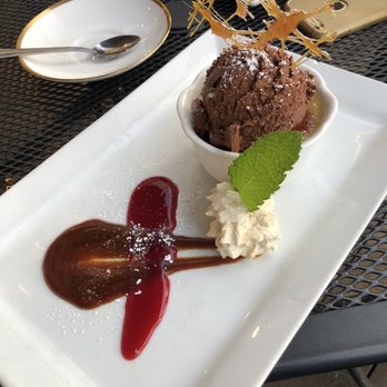 Intermezzo Restaurant and Wine Cellar - Black and white creme brûlée - Mediterranean Near Me - Vernon, British Columbia