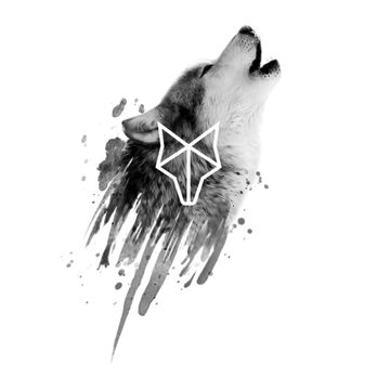 Unleashed Brewing - a black and white photo of a howling wolf - Breweries Near Me - Kelowna, British Columbia